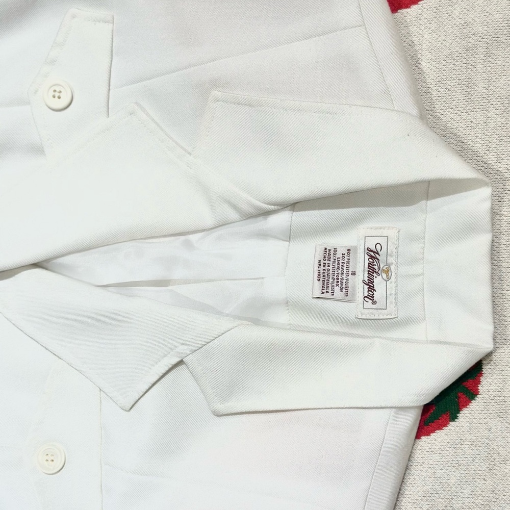 Vintage White short sleeve Blazer🐁